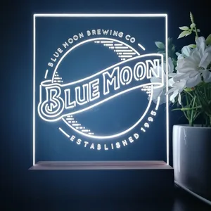 Blue Moon Logo LED Desk Light