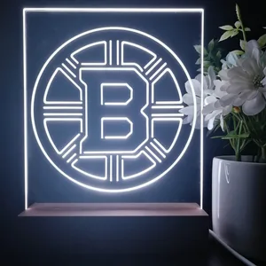 Boston Bruins Plain Logo LED Desk Light