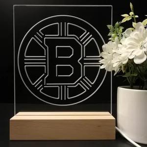 Boston Bruins Plain Logo LED Desk Light