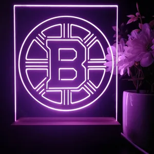 Boston Bruins Plain Logo LED Desk Light