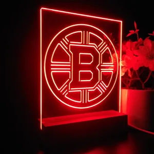 Boston Bruins Plain Logo LED Desk Light