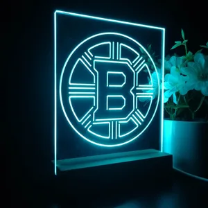 Boston Bruins Plain Logo LED Desk Light