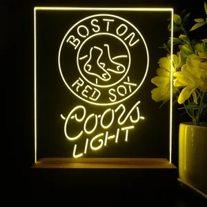 Boston Red Sox Coors Light LED Desk Light