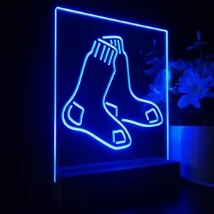 Boston Red Sox Logo 1 LED Desk Light