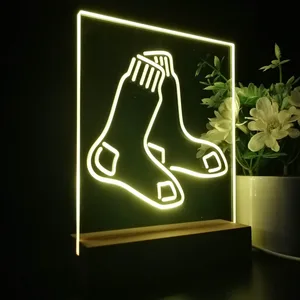 Boston Red Sox Logo 1 LED Desk Light