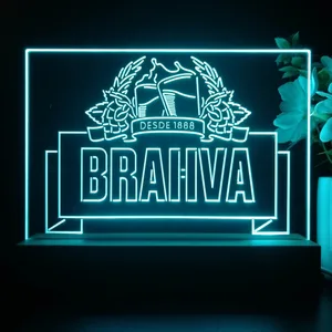 Brahva Beer Logo 1 LED Desk Light