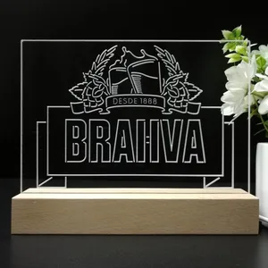 Brahva Beer Logo 1 LED Desk Light