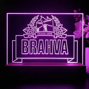 Brahva Beer Logo 1 LED Desk Light