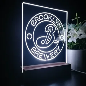 Brooklyn Brewery Logo 1 LED Desk Light