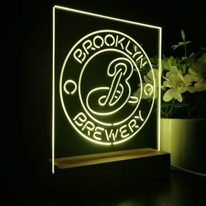 Brooklyn Brewery Logo 1 LED Desk Light