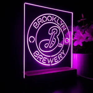 Brooklyn Brewery Logo 1 LED Desk Light