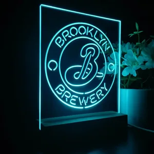 Brooklyn Brewery Logo 1 LED Desk Light