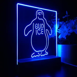 Bud Ice Penguin LED Desk Light