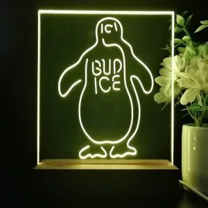 Bud Ice Penguin LED Desk Light