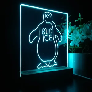 Bud Ice Penguin LED Desk Light