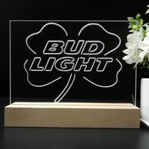 Bud Light Clover LED Desk Light