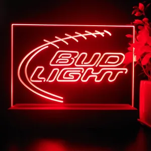 Bud Light Football LED Desk Light