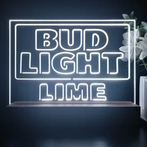 Bud Light Lime Logo LED Desk Light