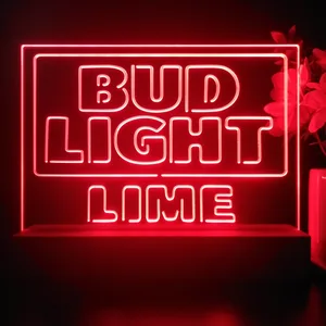 Bud Light Lime Logo LED Desk Light