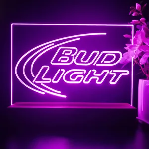 Bud Light Logo 1 LED Desk Light