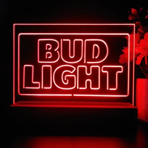 Bud Light Logo 2 LED Desk Light