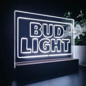 Bud Light Logo 2 LED Desk Light