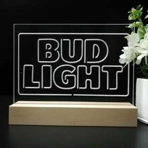 Bud Light Logo 2 LED Desk Light