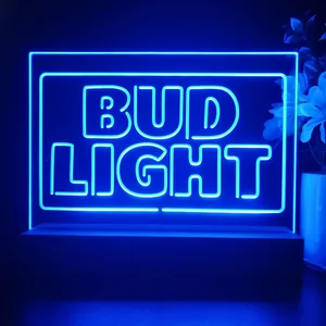 Bud Light Logo 2 LED Desk Light