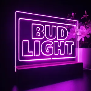 Bud Light Logo 2 LED Desk Light