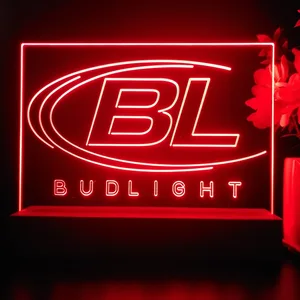 Bud Light Logo LED Desk Light