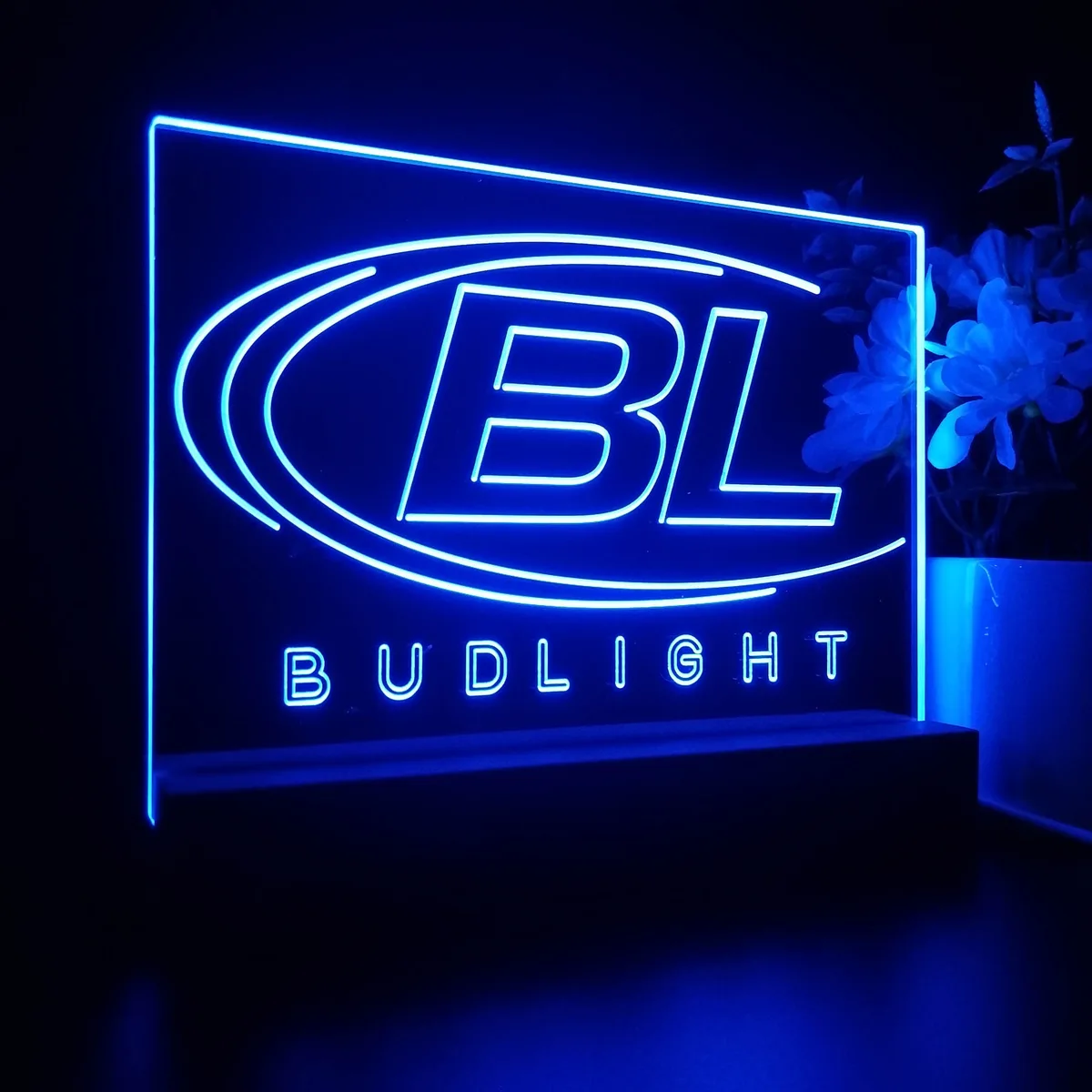 Bud Light Logo LED Desk Light