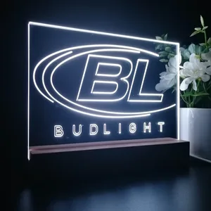 Bud Light Logo LED Desk Light