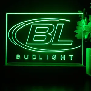 Bud Light Logo LED Desk Light
