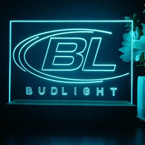 Bud Light Logo LED Desk Light