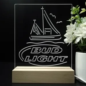 Bud Light Sailboat LED Desk Light