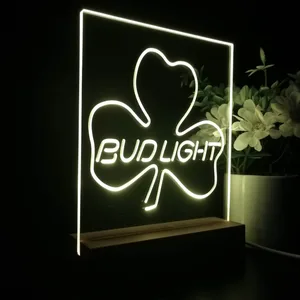 Bud Light Shamrock LED Desk Light