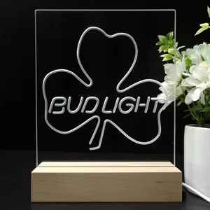 Bud Light Shamrock LED Desk Light