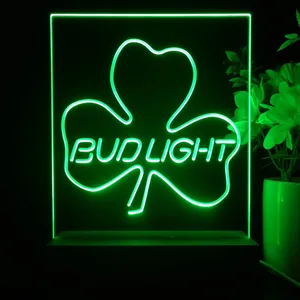 Bud Light Shamrock LED Desk Light