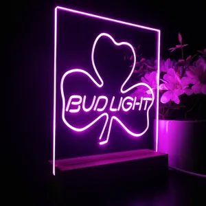 Bud Light Shamrock LED Desk Light