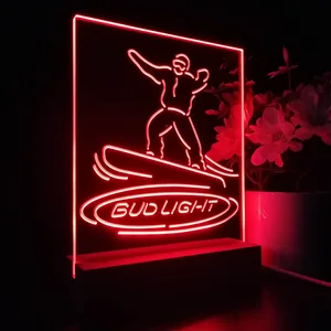 Bud Light Snowboarder LED Desk Light