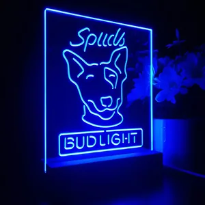 Bud Light Spuds Dog LED Desk Light