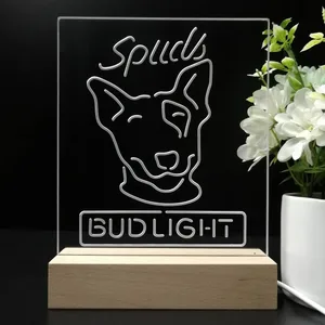 Bud Light Spuds Dog LED Desk Light