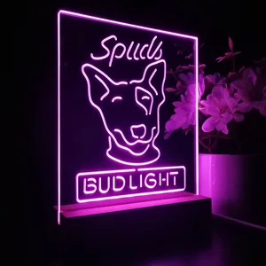 Bud Light Spuds Dog LED Desk Light