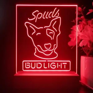 Bud Light Spuds Dog LED Desk Light