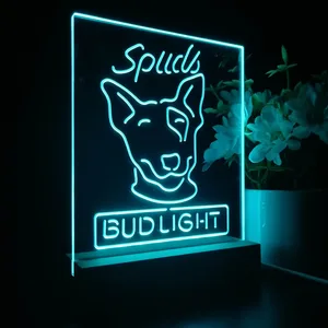 Bud Light Spuds Dog LED Desk Light