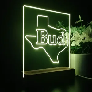 Bud Texas Map LED Desk Light