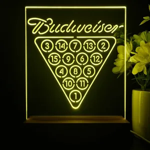 Budweiser 15 Ball Billiards Pool LED Desk Light