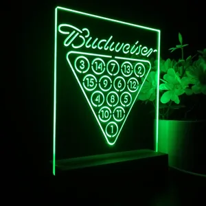 Budweiser 15 Ball Billiards Pool LED Desk Light