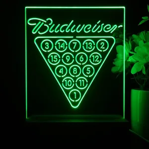 Budweiser 15 Ball Billiards Pool LED Desk Light