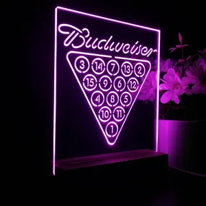 Budweiser 15 Ball Billiards Pool LED Desk Light